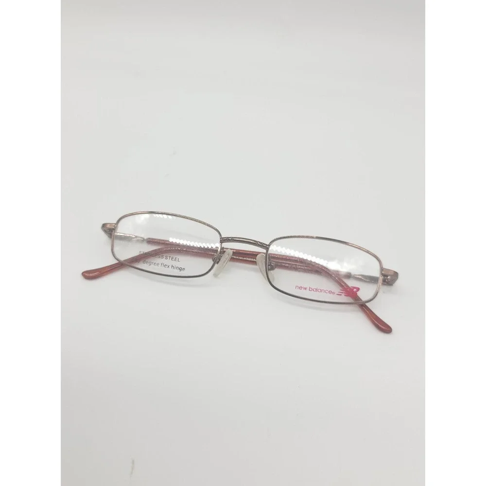 New Balance NBK 43-1 44-18-125 Brown Matte Full Rim Metal Eyeglasses Frame